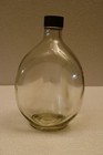 Vintage Haig   s Dimple Whisky Bottle Empty Clear Glass Scotch 8 Inch Bar Decore r