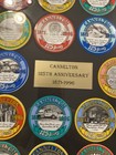 Vintage Coal Mining Sticker Lot  Cannelton 125th  1871-1996  Framed Complete Set