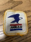 Vintage U s  Mail Eagle Patch Sew-on 3 1 4   - Embroidered Yellow Border Usps