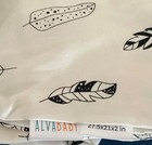 Alvababy Black Feather Pattern Nursing Pillow Cover 100  Organic Cotton New