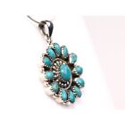 Southwestern Turquoise Pendant - Sterling Silver Designer Turquoise Jewelry