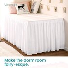 Rachel Zoe White Bed Skirt Lofted Bed Dorm Twinxl Nwt