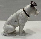 Vintage Cast Iron Nipper Dog 5 75    Tall Money Coin Bank Victor Records