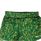 Nike Dri-fit Running Shorts Athletic Green Print Lightweight Girls Size Xs 3 4