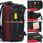 70l Large Capacity Travel Backpack Sports Duffle Independent Shoes Storage Bag