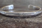 Heavy Native American Sterling Silver Bracelet By Tahe