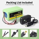 24v10ah Rechargeable Li-ion Battery 7s4p With Charger For Diy 24v Devices