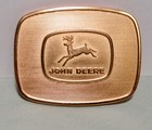 Vintage John Deere 1956 Trademark Belt Buckle   278 With Insert   nib 