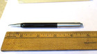 Vtg Parker 21 Black   Silver Advertising Mechanical Pencil Dome Top Usa