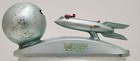 Vtg Strato Rocket Space Ship Xu 232 Coin Bank Cast Mechanical 1950 s Duro Mold