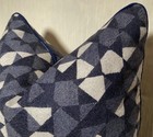20   sq Holland   Sherry Ellington Marine 100  Wool Fabric Custom Pillow Cover