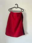 Prada Red Technical Mini Skirt Ring Zip Detail Size It 46