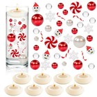 4136 Pcs Christmas Vase Filler Pearls For Vase Fillers Floating Candles Snowman