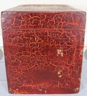 Vintage Chinese Wooden Painted Box - Customs Import Mark