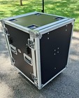 Prox T-14rspwdst  Vertical Shockproof Amp rack Case With Dual Side Tables