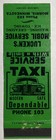 Vintage Matchbook Cover Lucken   s Mobil Service Taxi Morris  Minnesota  125
