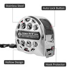 16 Ft Tape Measure  Stainless Steel Double Sided Scale Retractable Measuring    