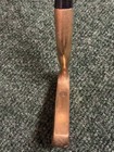 Vintage Brass Bullseye Style Blade Putter Offset Neck Fluted Steel Shaft