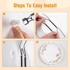 12 Inch Invisible Plate Wire Hanger Wall Holders For 12-inch Tray  4 Pack
