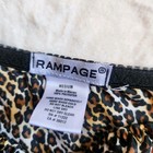 Vintage Satin String Bikini Leopard Cheetah Panties Sz Med Bows Rampage 