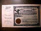 Vintage Blank Stock Certificate Eagle Mancave Print Your Own Cool Free Shipping