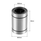 8pcs Lm25uu Linear Ball Bearings  25mm Bore 40mm Od 59mm Long Linear Bearing