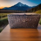 Wicker Woven Storage Basket   Wicker Box With Lid