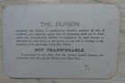 1887 Cleveland  Lorain   Wheeling Annual Railroad Pass W j  Robinson Orrr