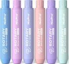 6 Pack Rotary Retractable Erasers  Soft Tpe Rubber Twist Large Pencil Erasers   
