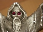 Pewter Figurine  the Wizard  -masterworks Fine Pewter- Crystal Sword Ruby 1989