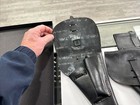 French Military Leather Pistol Holster Mac  50 Black Free Shipping