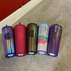 5 Starbucks 24 Oz Tumblers  4 Have Straws Nwt 