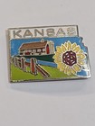 Kansas Travel Souvenir Lapel Pin Sunflower