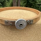 Vtg 1920s Queen Embroidery Hoop 6 Inch Tension Wheel No Cracks Felt Lined - Read
