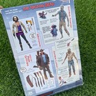 The Walking Dead Px Exclusive Comic Figure Rick Grimes   Michonne  bloody B w 