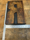 Vintage 6-5 8  Letter  r  Wood Type Letterpress Printer Blocks