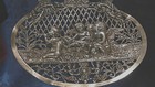A Fine Antique German 800 Silver Oval Centerpiece Dish W repousse Cherubs Center
