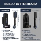 Beard Straightener For Men - Original Heated Beard Brush Kit W anti-scald Fea   