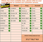 88 Key Keyboard Case With Wheels Interior  57 2x18 2x6 8 Padded Rolling Piano   