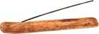 Incense Garden Wood Stick Holder - 10 Inches Long - Wooden Ash Brown 