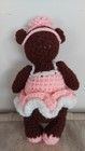 Bear Ballerina Crochet Doll Plush Stuffed Amigurumi Toy Handmade By Granny 8  