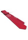 Royal Arch Triple Tau Satin Masonic Neck Tie -  red   White 