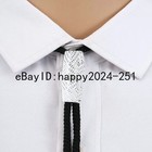 Vintage Bolo Tie Western Cowboy Mens Simple Plastic Necklace Classic Party Gift