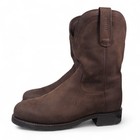 Tecovas Ranch Wear The Stockton Nubuck Roper Boots Dark Brown Men s 10ee