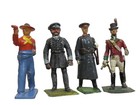 Lot Of 13 Vtg Lead Toy Soldier Figures     Britains Style Military