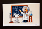 Aidan Flux   Hand Signed Original Print Framed   Ltd  Ed  Of 100   Coa   Snoopy