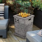 Outdoor Propane Gas Fire Pit Patio Heater Fire Column 30 000 Btu Garden Fire Pit