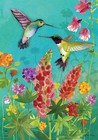 Briarwood Lane Hummingbird Greeting Spring House Flag
