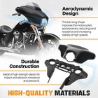 Front Batwing Inner Outer Fairing For Harley Touring Electra Street Glide 96-13