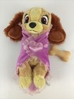Disney Park Babies Lady   The Tramp Lady 12  Plush Stuffed Blanket Wrap Puppy